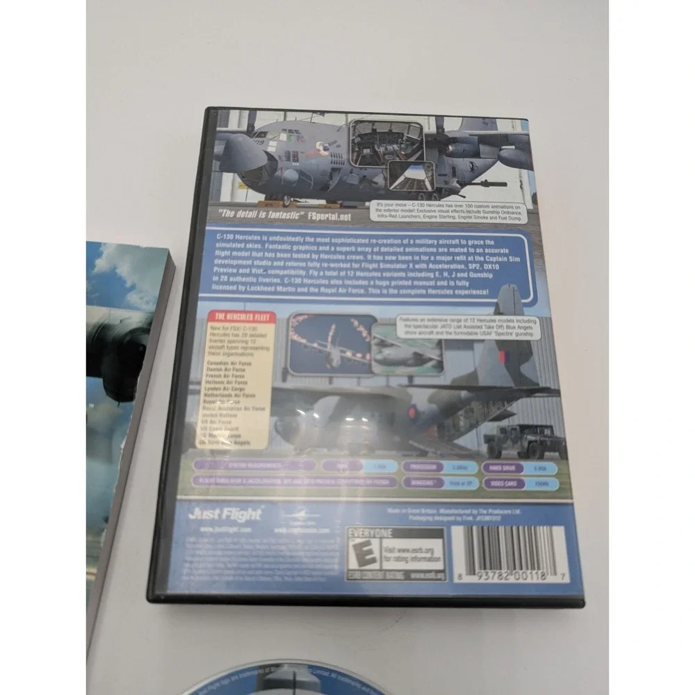 C-130 HERCULES Just Flight PC DVD-ROM Expansion Flight Simulator X Complete